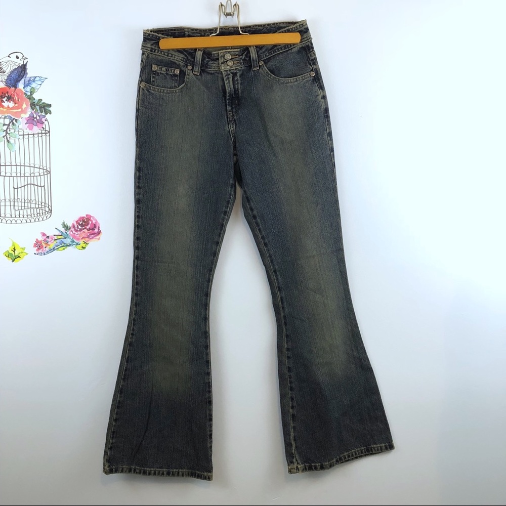 Limited Too Distressed Flare girls Jeans Size 14